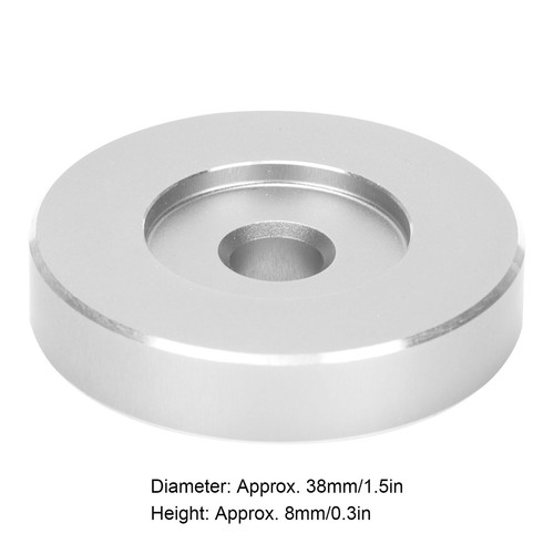 (Silver)Record Turntable Adapter 38mm X 8mm 45 RPM Adapter Aluminum Fit - Picture 19 of 23