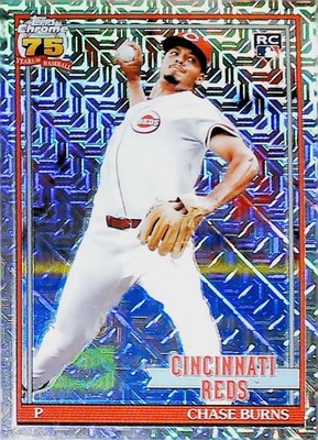 2026 TOPPS SERIES 1 SILVER PACK 1991 CHROME MOJO 91C-38 CHASE BURNS REDS    