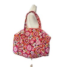 Vera Bradley Large Travel Duffel Bag in Pixie Blooms Quilted Cotton Floral