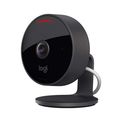 Logitech Circle View - wetterfeste kabelgebundene Überwachungskamera, Schwarz