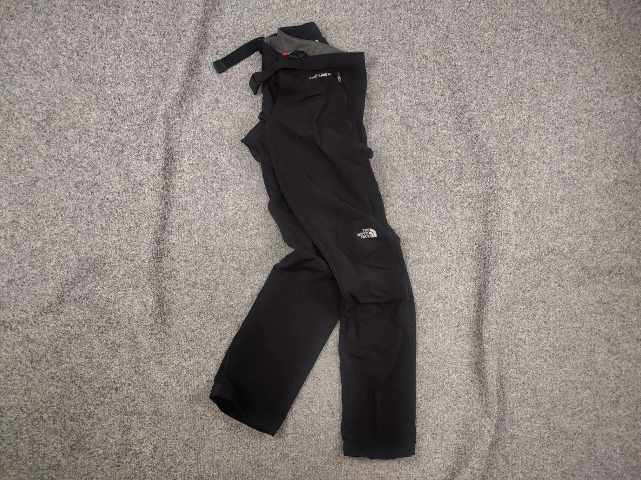 The North Face apex softshell Logo Womens pants Black Trekking Trouser + Belt