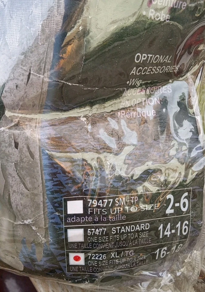 Fantasia de Halloween Ghostly Gal tamanho XL 16-18 nova nunca usada/completa - Imagem 4 de 4