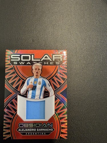 2024-25 Panini Obsidian Solar Swatches Alejandro Garnacho #SS-AG Patch 30/99