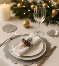 Gef Aura - Made in Italy - Sottopiatto 37 cm Sottobicchiere 15 cm - TNT Spunbond