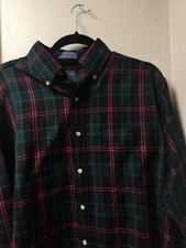 Pendleton SIR Pendleton Shirt Mens Size Medium Blue Plaid Virgin Wool Button Up