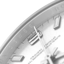 Rolex Oyster Perpetual Silver Dial Steel Mens Watch 114200 6