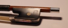Finest silver mounted German master cello bow, made  1930 by R. H. PFRETZSCHNER