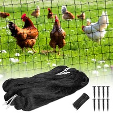 Bird Net 25'x50' 1" Mesh Nylon Netting Garden Poultry Heavy Duty Aviary