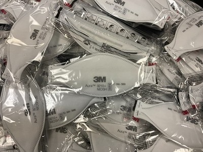 60x 3M 9210+ Aura N95 Masks Loose NIOSH Approved Respirators USA Stock