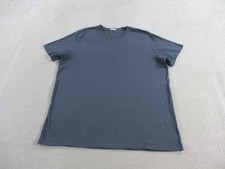 Flint and Tinder Shirt Men 3XLT Blue Tall Crewneck Cotton Tee Made in USA Casual