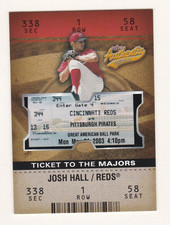2003 FLEER AUTHENTIX Ticket To The Majors  #112 JOSH HALL RC (Reds)