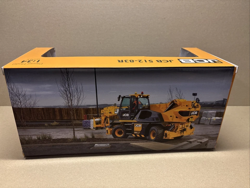 First Gear 10-4247 1:34 JCB 512-83R вращающийся телескопический телескопический погрузчик НОВЫЙ ЛИТОЙ - Изображение 3 из 4