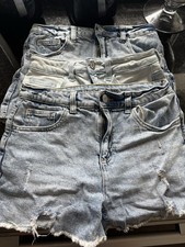 Girls Justice, Lot Of Three Size 14 Denim Shorts Assorted Preowned