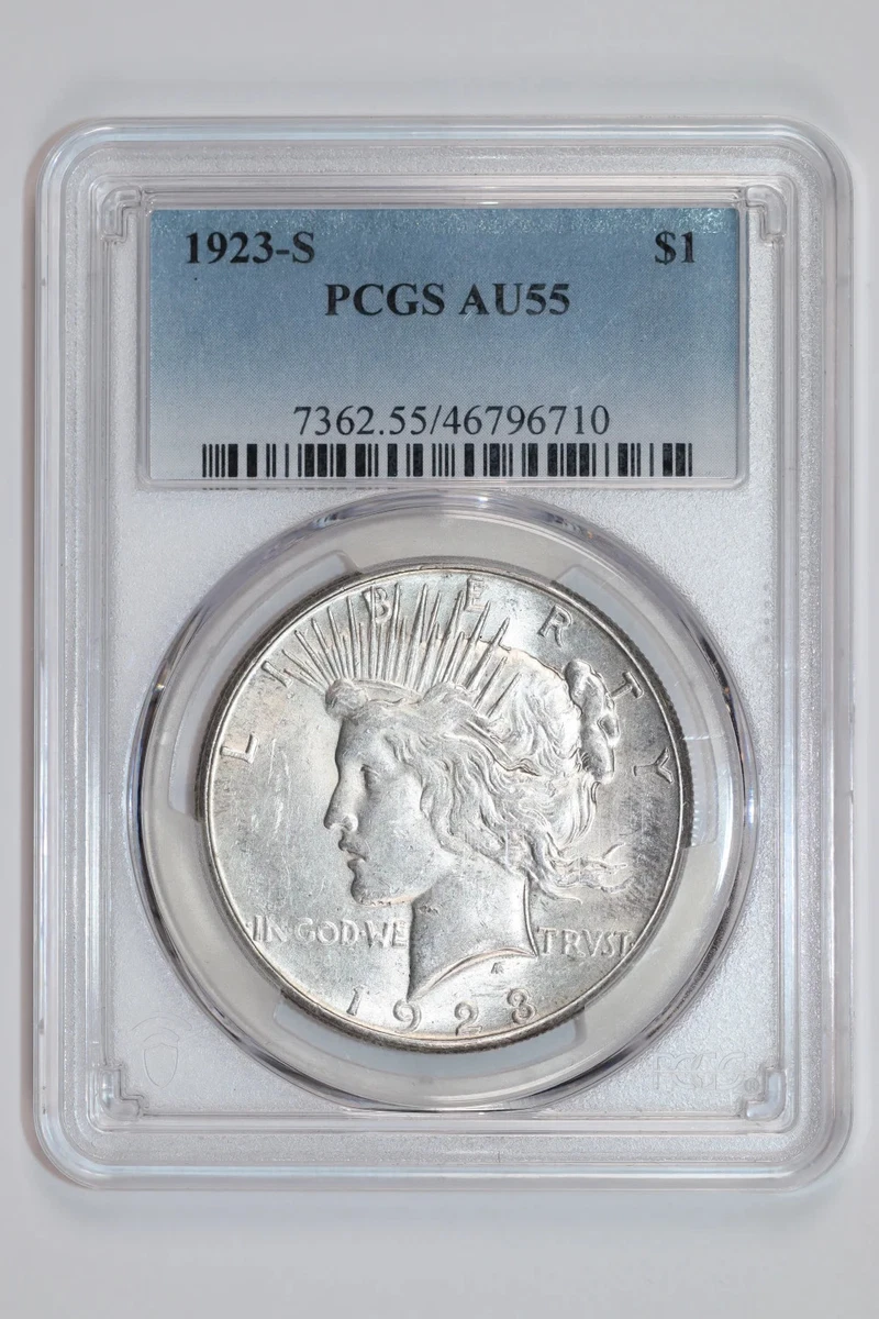 1923 Year Grade AU 55 Peace Dollars (1921-1935) for sale | eBay