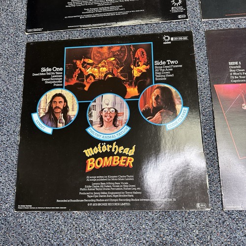 4 LP Lot Motorhead Original Pressings Iron Fist Bomber Overkill Orgasmatron EX - Picture 6 of 15