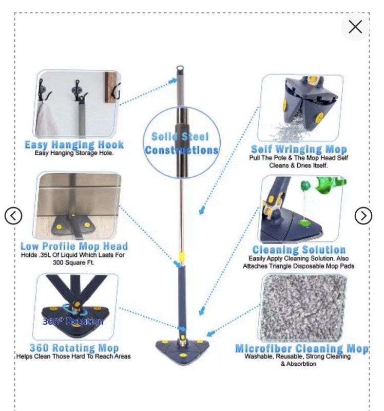 5 Star Super Deals 360 Self Wringing Floor Cleaning Mop 