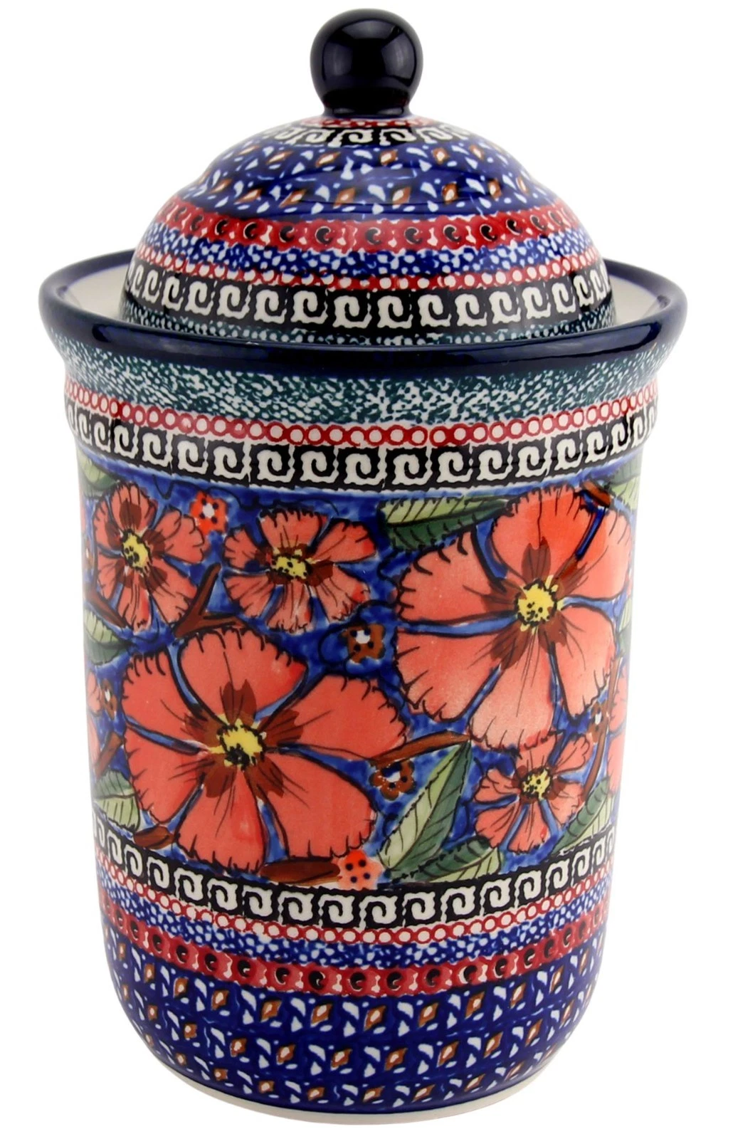 Polish Pottery Market Kitchen Canister by Zaklady Poland - 45 oz.