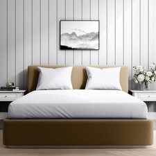 100 Organic Cotton Twin Sheets Set, 4Pc Twin Bed Sheets, Breathable Cotton S...