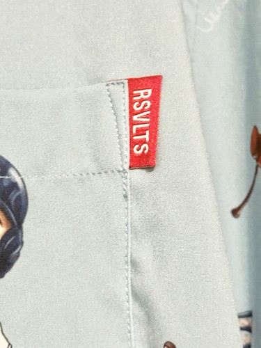 RSVLTS MLBPA New York Yankees Aaron Judge Baseball Blue Button Up Shirt Liberty - Picture 8 of 9