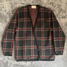 Vintage Pendleton Woolen Mills Size Medium Cardigan Sweater Plaid
