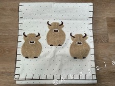 Next Natural Hamish The Highland Cow Small Dining Table Runner.