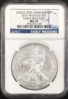 2011 W Silver Eagle certified Early Releases, MS 70 by NGC!