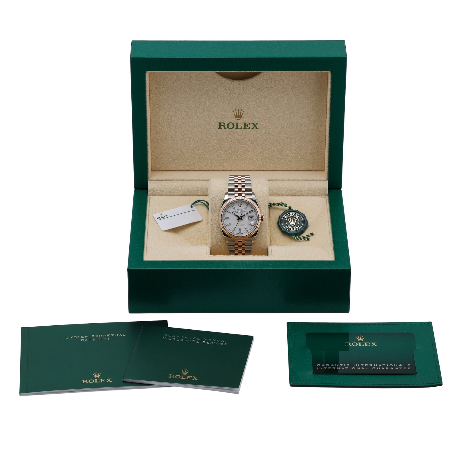 Rolex Datejust 126231 with 36mm Steel & Rose Gold case and White dial. Excell... image 8