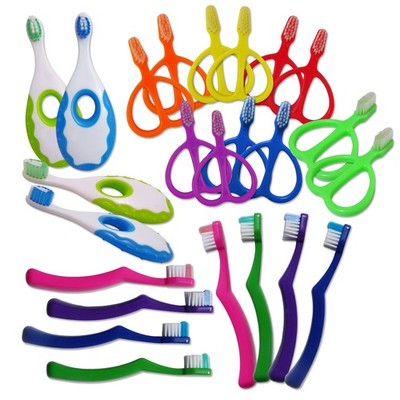 Kleinkind Zahnbürste x 32 ~ Bulk Multibuy Bürste Kinder Zähne 0-3 Handzahnbürste