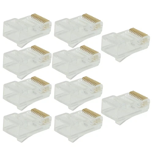 10pc RJ50 Keystone Jack Modul Netzwerk Anschluss Enternet Modul Klar
