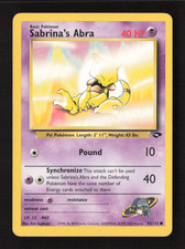 Sabrina's Abra (93) Common Unlimited Gym Challenge 093/132 MP Pokémon TCG