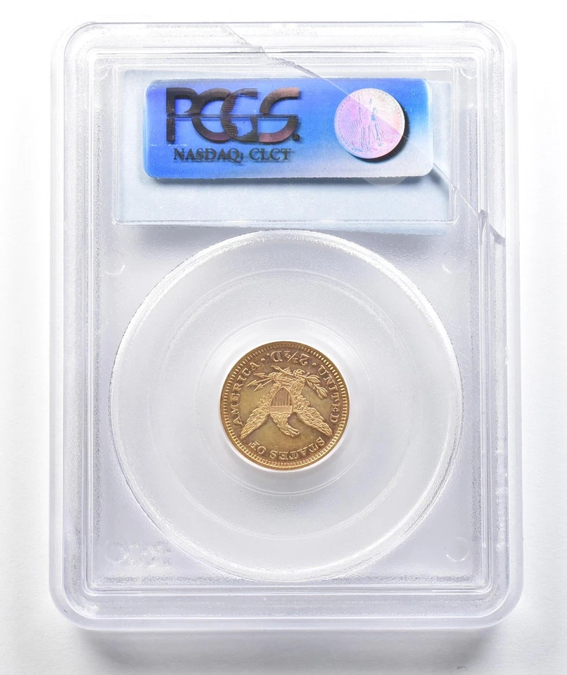 1872 $2.50 Liberty Head Gold Quarter Eagle AU55 PCGS *3045 - Image 2 of 3