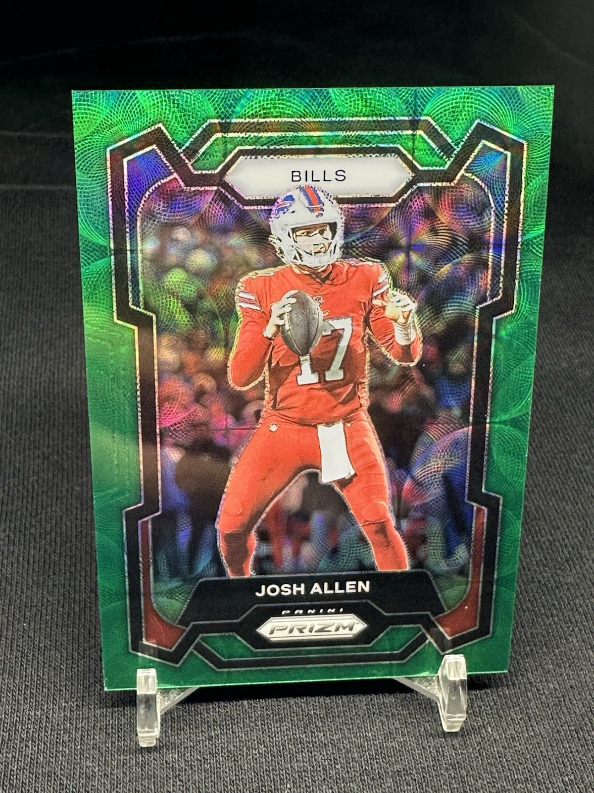 2023 Panini Prizm Josh Allen #32 Green Scope Prizm /75