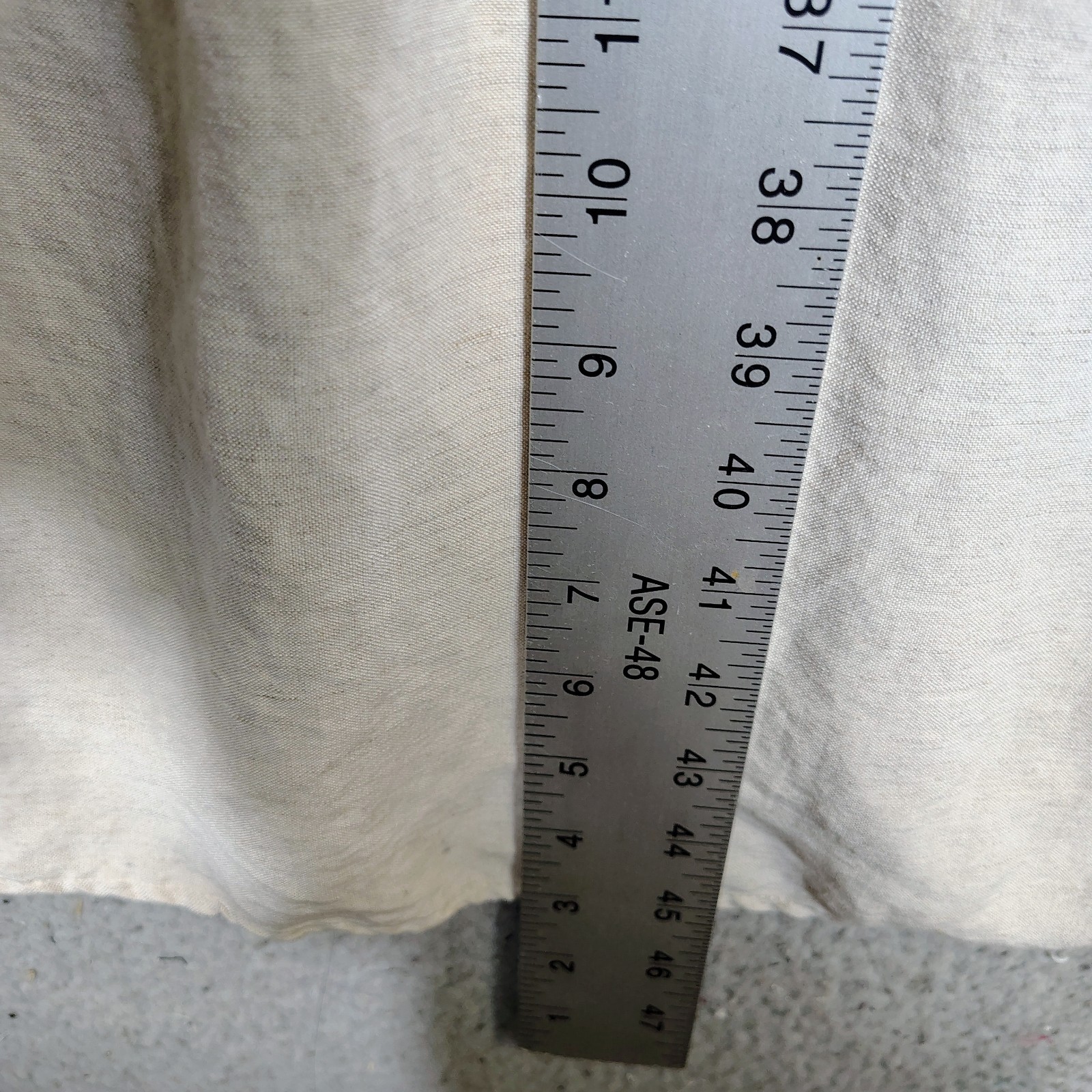 Veiled Midi Dress Women's M/Short Beige Linen Blend Pleated Minimalist Modest