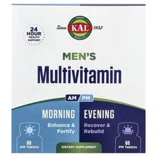 Men's Multivitamin, Morning & Evening, 2 Pack, 60 Tablets Each