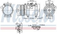 Nissens Kompressor Klimaanlage ** First Fit ** 891011 12V FüR Chevrolet Spark