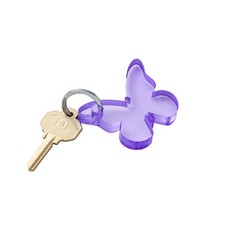 Purple Butterfly Acrylic Keychain   Cute Bag Charm  16 Gift, Stocking Stuffer