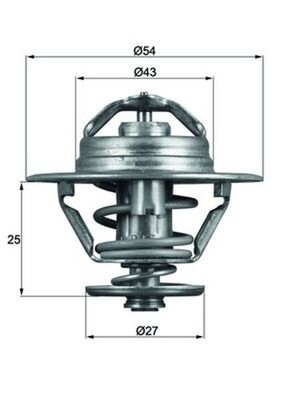 MAHLE Thermostat Kühlmittel TX 93 83D für JUMPER FIAT IVECO PEUGEOT DUCATO BOXER