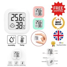 Indoor Hygrometer - Mini Digital Temperature Meter for Home - Weather Station