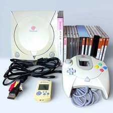 Sega Dreamcast Console HKT-3000 Bundle 9 Games Controller Visual memory Set JP