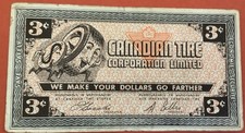 3c Canadian Tire Money CTC No Serial # Coupon M25b