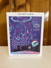 Multicolor LED Party Projector Music Reactive Lights-Remote Control-New