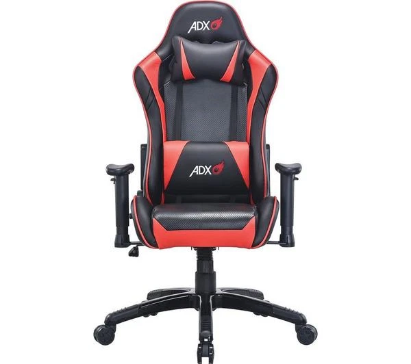 Junior Racing Gaming Chair Black Red Ergonomic