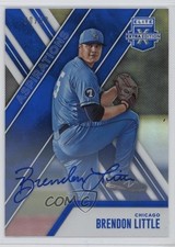 2017 Panini Elite Extra Edition Aspirations Blue 30/50 Brendon Little Auto 5c2
