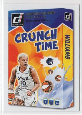 2025 Donruss WNBA Courtney Williams CRUNCH TIME PRESS PROOF #16