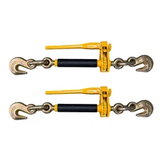 2PK Falcon Cargo 3/8-1/2" Folding Ratchet Load Binder G70 & G80 - 12,000 LBS WLL
