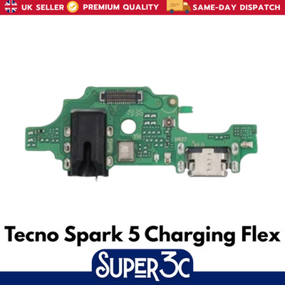 Für Tecno Spark 5 Ersatz Ladebuchse Dock Connector Mikrofon Flex - UK