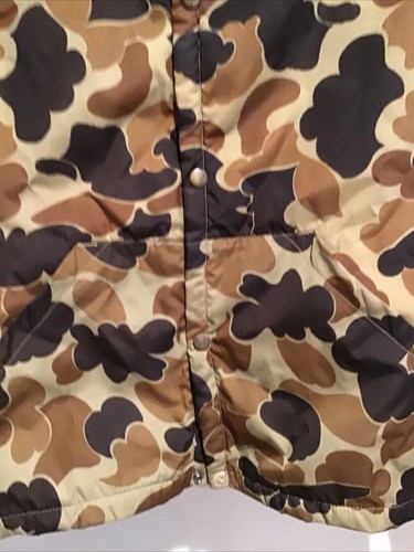 Vintage Columbia Jacket Sz XL Brown Duck Camo Hunting Thinsulate Thermal Snap - Picture 2 of 14