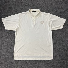 Vintage Nike Golf Mastercard Grand Slam PGA Thin White Golf Polo Mens - Size L