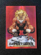 Sabretooth 2024 Marvel Masterpieces 92 Platinum #78 Red Prism /492