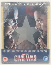Captain America: Civil War (4K Ultra HD, 2016) Steelbook UK Zavvi exclusive.
